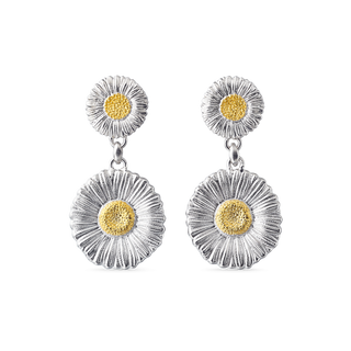 Buccellati Sterling Silver Daisy Pendant Earrings