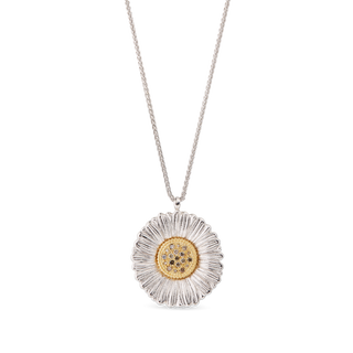 Buccellati Sterling Silver Daisy Pendant Necklace