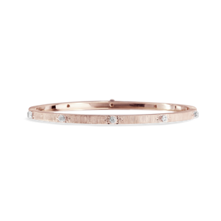 Buccellati Macri Classica Rose Gold Diamond Bangle Bracelet