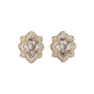 Buccellati 18K Two-Tone Gold Diamond Opera Tulle Premium Orrechini Earrings