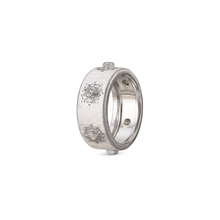 Buccellati Macri Classica 18K White Gold Diamond Eternelle Band