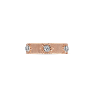 Buccellati Macri Classica Rose Gold Diamond Eternelle Band