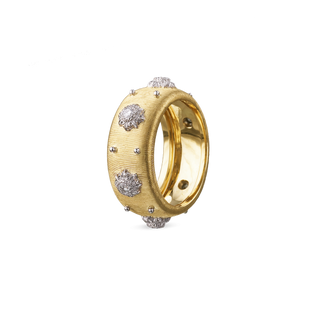 Buccellati Macri Yellow Gold Diamond Eternelle Band