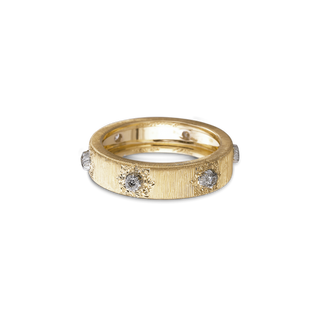 Buccellati Macri Classica Yellow Gold Diamond Eternelle Band