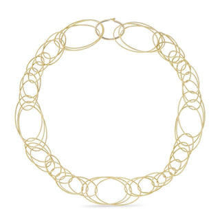 Buccellati Hawaii Yellow Gold Oval Link Necklace