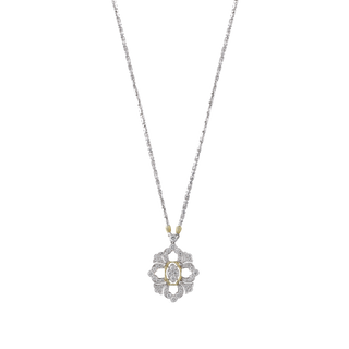 Buccellati Opera Full Pave Diamond Pendant Necklace