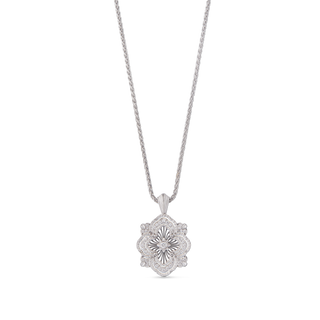 Buccellati Opera Tulle Premium White Gold Diamond Pendant Necklace