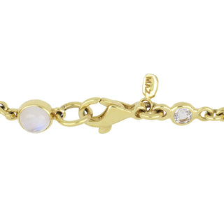 Mazza 14K Gold Multi Gemstone Chain Necklace