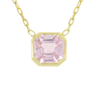 Mazza 14K Gold Kunzite Pendant Necklace