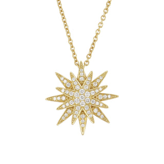 Lisa Nik North Star Diamond Pendant Necklace in 18K