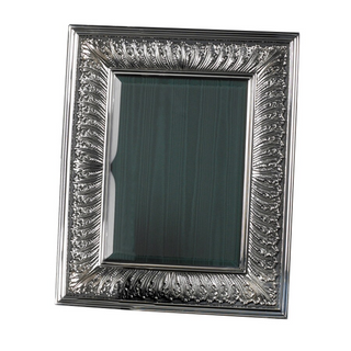 Buccellati Sterling Silver 5"x7" Rouche Linenfold Frame