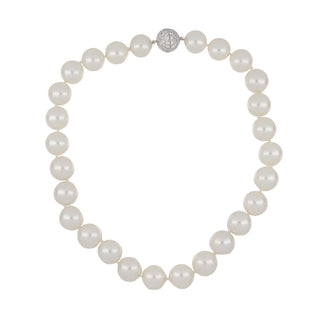 Estate Platinum South Sea Pearl Necklace