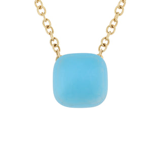 Pomellato 18K Rose Gold Sky Blue Topaz Nudo Gele Necklace
