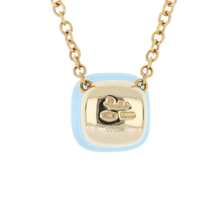 Pomellato 18K Rose Gold Sky Blue Topaz Nudo Gele Necklace