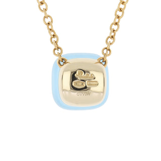 Pomellato 18K Rose Gold Sky Blue Topaz Nudo Gele Necklace