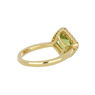 Lisa Nik 'Rocks' Peridot and Diamond Ring in 18K Gold