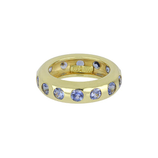 Mazza 14K Gold Sapphire Donut Band
