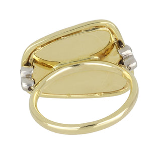 Mazza 14K Two-Tone Gold Boulder Opal Ring with Diamonds