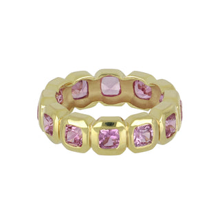 Mazza 14K Pink Sapphire Eternity Band