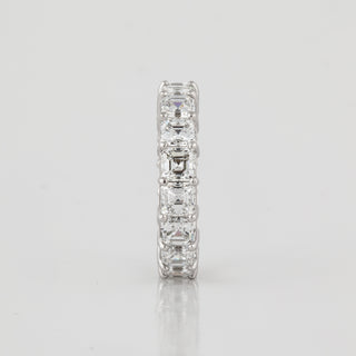 Estate Platinum Asscher Cut Diamond Eternity Band