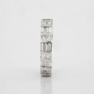 Estate Platinum Alternating Diamond Eternity Band