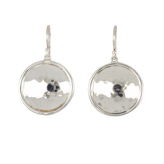 Ippolita Sterling Silver Classico Medium Goddess Hammered Dome Drop Earrings