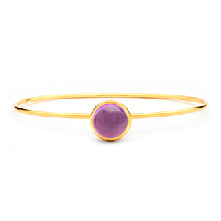 Syna 18K Gold Large Candy Bracelet in Amethyst