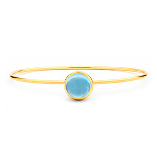 Syna 18K Gold Large Candy Bracelet in Blue Topaz