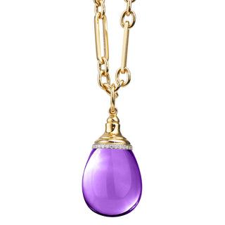 Syna 18K Gold Origin Amethyst Drop Pendant