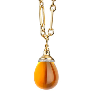 Syna 18K Gold Origin Citrine Drop Pendant