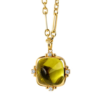Syna 18K Gold Axia Quad Pendant Grande in Lemon Quartz