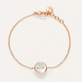 Pomellato 18K Rose Gold Mother-Of-Pearl Pom Pom Dot Bracelet
