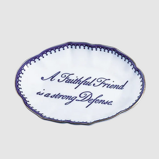 Mottahedeh Faithful Friend Porcelain Dish