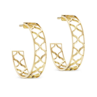 L. Klein 18K Gold Hoop Earrings