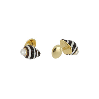 Trianon 18K Engina Shell Cufflinks with Pearls