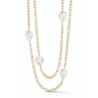 Trianon 18K Baroque Pearl Lisbon Necklace—Inside Strand