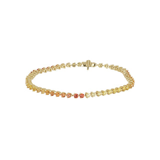 Lisa Nik Ombre Yellow Sapphire 18K Line Bracelet