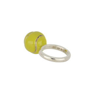 Deakin & Francis Sterling Silver Tennis Ball Ring