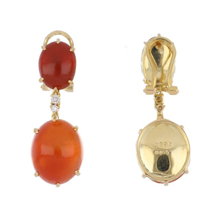 Vintage/Estate 18K Gold Opals with Diamonds Suite