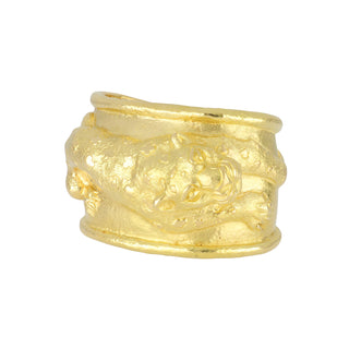 Estate David Webb 18K Gold Leopard Cuff