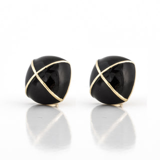 1990s David Webb 18K Gold Clip Earrings