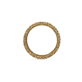 Buccellati Two-Tone 18K Gold Round Brilliant-Cut Diamonds Eternity Band