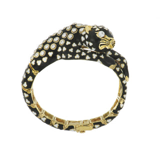 David Webb Yellow G&PT Diamonds Link Bracelet