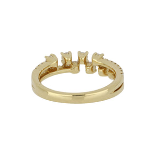 Lisa Nik 18K Gold Sparkle Diamond Half Band