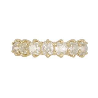 18K Gold Old Mine-Cut Diamond Band
