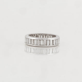 Estate Platinum Baguette Cut Diamond Eternity Band