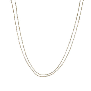 Late Victorian 18K Gold and Seed Pearl Longuard Chain