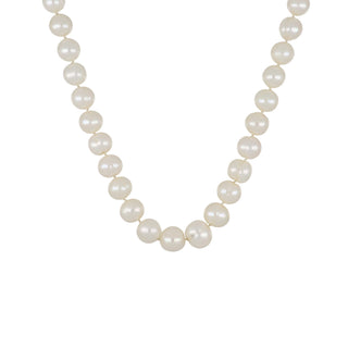 Vintage 1990s 18K Gold Baroque Freshwater Pearl Necklace