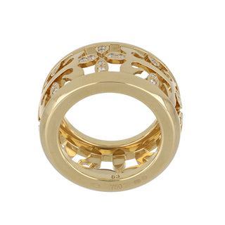 Estate Patek Philippe 18K Gold Calatrava Cross Diamond Ring