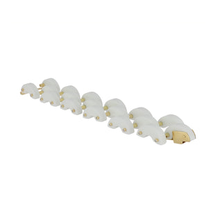 Aletto Brothers 18K Gold White Onyx Bridge Bracelet